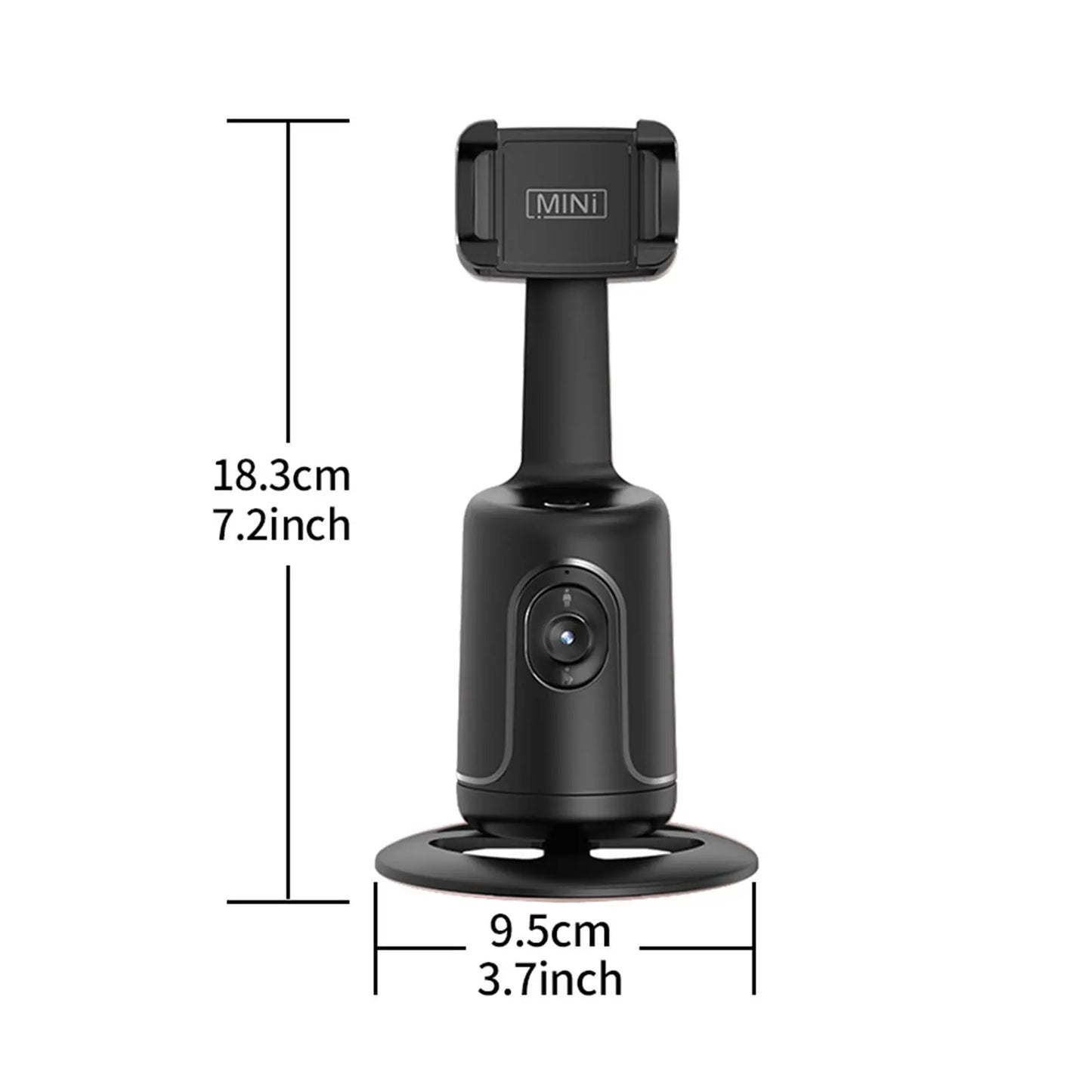 360° Rotatable Phone Selfie Stand, 1 Piece Smart Auto Face Tracking Holder, Phone Holder for Live Streaming, Shooting & Photography, Phone Accessories