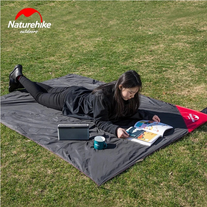 Camping Picnic Mat 20D Nylon Waterproof Outdoor Foldable Sleeping Mattress Outdoor Sports Moisture Proof Mat